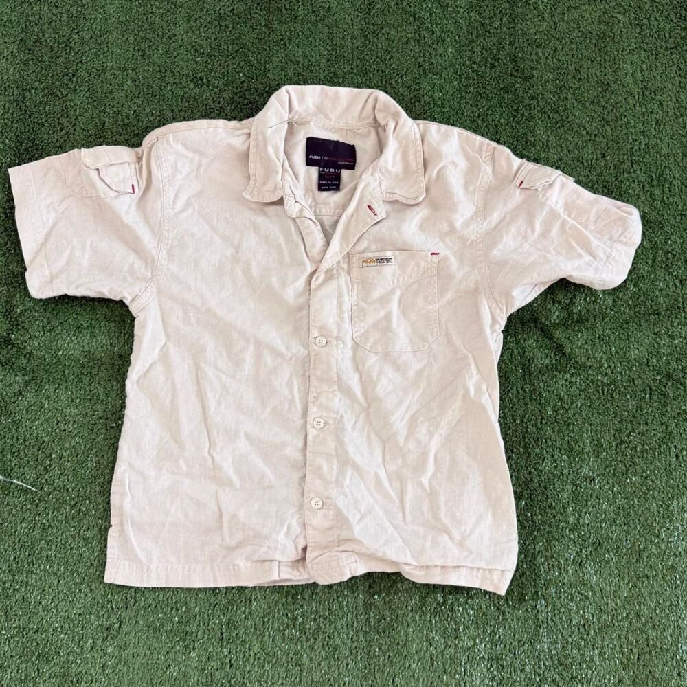 Fubu Cream and Tan Shirt